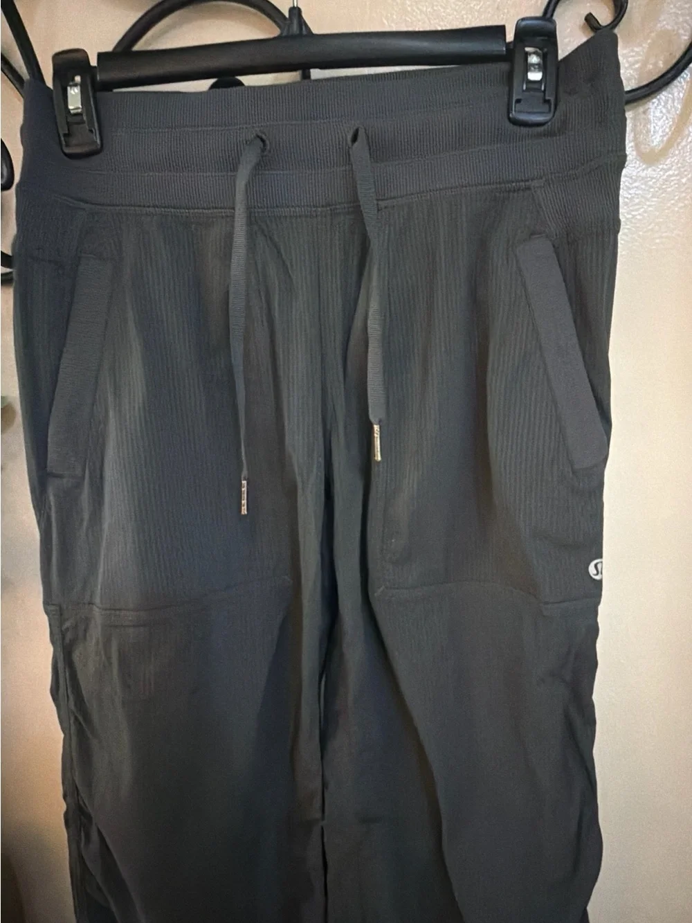 lululemon athletica Black Drawstring Track Pants
